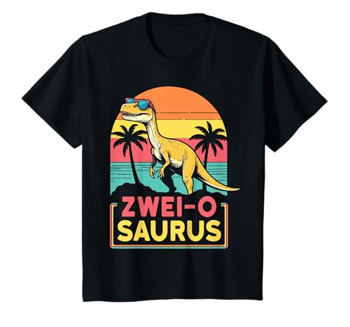 2. Geburtstag Dinosaurier 2 Jahre Jungs Mädchen Dino T-Shirt 2. Geburtstag Dinosaurier 2 Jahre Jungs Mädchen Dino T-Shirt von Retro Dinosaurier Geburtstag Jungs Mädchen Dino
