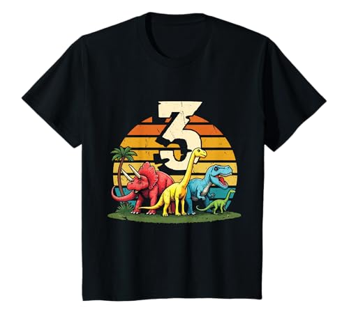 3. Geburtstag Dinosaurier 3 Jahre Jungs Mädchen Dinos T-Shirt 3. Geburtstag Dinosaurier 3 Jahre Jungs Mädchen Dinos T-Shirt von Retro Dinosaurier Geburtstag Jungs Mädchen Dino
