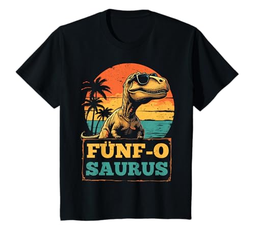 5. Geburtstag Dinosaurier 5 Jahre Jungs Mädchen Dino T-Shirt 5. Geburtstag Dinosaurier 5 Jahre Jungs Mädchen Dino T-Shirt von Retro Dinosaurier Geburtstag Jungs Mädchen Dino