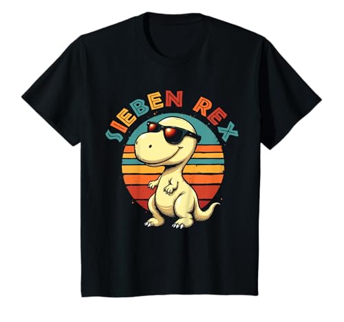 7. Geburtstag Dinosaurier 7 Jahre Jungs Mädchen Dino T-Shirt 7. Geburtstag Dinosaurier 7 Jahre Jungs Mädchen Dino T-Shirt von Retro Dinosaurier Geburtstag Jungs Mädchen Dino