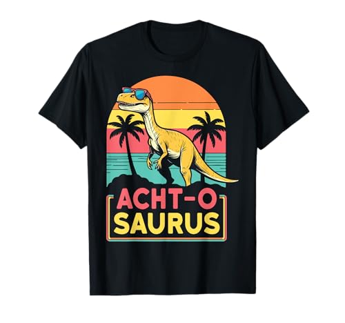 8. Geburtstag Dinosaurier 8 Jahre Jungs Mädchen Dino T-Shirt 8. Geburtstag Dinosaurier 8 Jahre Jungs Mädchen Dino T-Shirt von Retro Dinosaurier Geburtstag Jungs Mädchen Dino