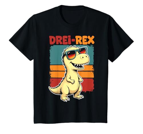 Kinder 3. Geburtstag Dinosaurier 3 Jahre Alt Jungs Mädchen Dino T-Shirt Kinder 3. Geburtstag Dinosaurier 3 Jahre Alt Jungs Mädchen Dino T-Shirt von Retro Dinosaurier Geburtstag Jungs Mädchen Dino