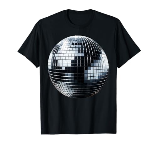 Retro Discokugel Musik Fans Disco Ball Hippie Kostüm Damen T-Shirt von Retro Disco Ball 70er Jahre Outfit Damen Herren
