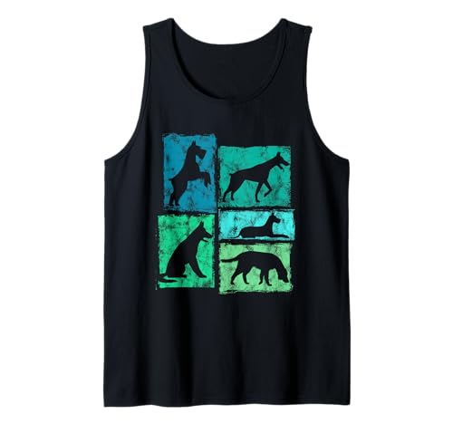 Lustige Hunde-Grafik I Love and Pet All Dogs für Männer Frauen Kinder Tank Top von Retro Dog Lover Graphics For Men Women Girls Boys