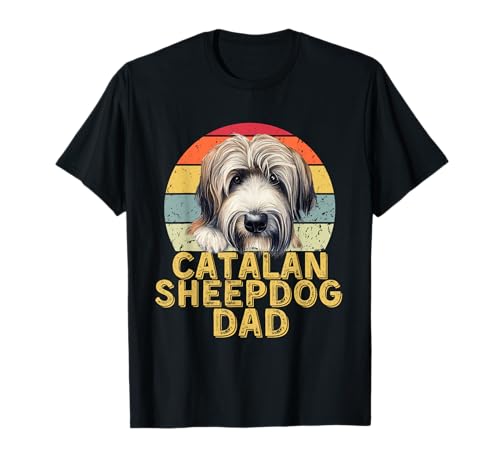 Katalanischer Schäferhund Papa Retro Vintage 60er 70er Jahre Hundeliebhaber Herren T-Shirt von Retro Dog Lovers Perfect Gift for Dog Owners