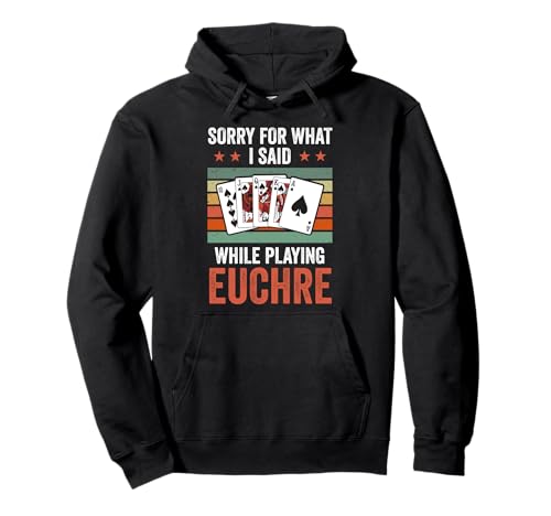 Euchre Bash Design Männer Frauen Karten Spieleabend Pullover Hoodie Euchre Bash Design Männer Frauen Karten Spieleabend Pullover Hoodie von Retro Euchre Karten Outfit