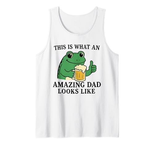 Herren What An Amazing Dad Looks Like - Lustiges Vatertagsbier Tank Top von Retro Father's Day Apparel Gifts