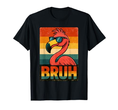 Cooles Flamingo Bruh Shirt für Herren Damen Vintage Flamingo Bruh T-Shirt Cooles Flamingo Bruh Shirt für Herren Damen Vintage Flamingo Bruh T-Shirt von Retro Flamingo Bruh in Sunglasses Flamingo Lovers