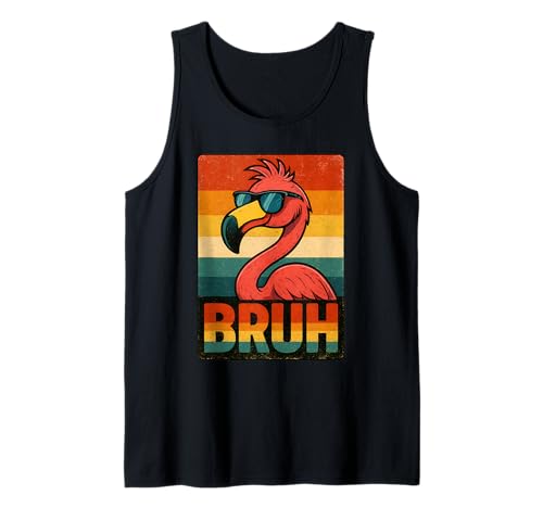 Cooles Flamingo Bruh Shirt für Herren Damen Vintage Flamingo Bruh Tank Top Cooles Flamingo Bruh Shirt für Herren Damen Vintage Flamingo Bruh Tank Top von Retro Flamingo Bruh in Sunglasses Flamingo Lovers