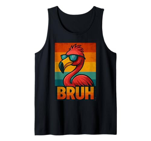 Cooles Flamingo Bruh Shirt für Herren Damen Vintage Flamingo Bruh Tank Top Cooles Flamingo Bruh Shirt für Herren Damen Vintage Flamingo Bruh Tank Top von Retro Flamingo Bruh in Sunglasses Flamingo Lovers