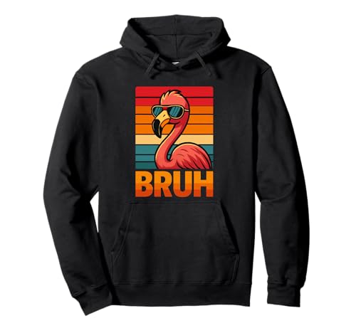 Lustiges Flamingo Bruh Shirt Retro Flamingo Grafik Herren Damen Pullover Hoodie Lustiges Flamingo Bruh Shirt Retro Flamingo Grafik Herren Damen Pullover Hoodie von Retro Flamingo Bruh in Sunglasses Flamingo Lovers