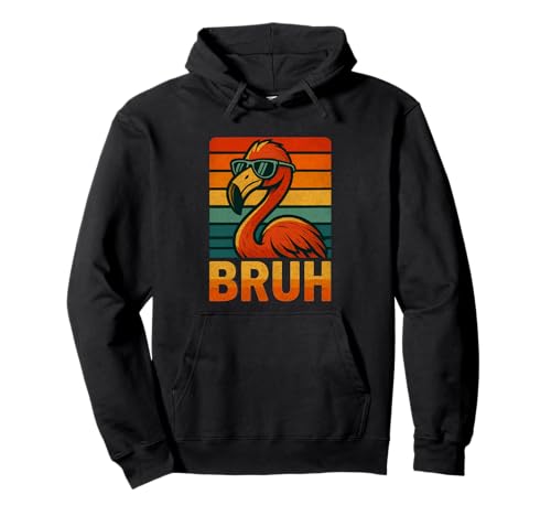 Lustiges Flamingo Bruh Shirt Retro Flamingo Grafik Herren Damen Pullover Hoodie Lustiges Flamingo Bruh Shirt Retro Flamingo Grafik Herren Damen Pullover Hoodie von Retro Flamingo Bruh in Sunglasses Flamingo Lovers