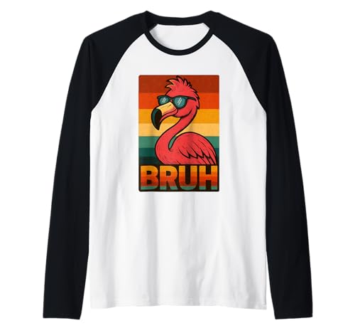 Lustiges Flamingo Bruh Shirt Retro Flamingo Grafik Herren Damen Raglan Lustiges Flamingo Bruh Shirt Retro Flamingo Grafik Herren Damen Raglan von Retro Flamingo Bruh in Sunglasses Flamingo Lovers