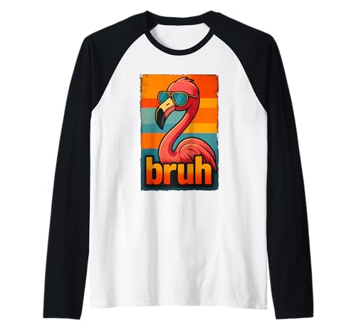 Lustiges Flamingo Bruh Shirt Retro Flamingo Grafik Herren Damen Raglan Lustiges Flamingo Bruh Shirt Retro Flamingo Grafik Herren Damen Raglan von Retro Flamingo Bruh in Sunglasses Flamingo Lovers