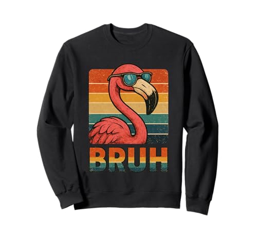 Lustiges Flamingo Bruh Shirt Retro Flamingo Grafik Herren Damen Sweatshirt Lustiges Flamingo Bruh Shirt Retro Flamingo Grafik Herren Damen Sweatshirt von Retro Flamingo Bruh in Sunglasses Flamingo Lovers