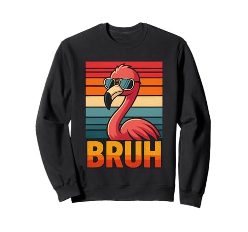 Lustiges Flamingo Bruh Shirt Retro Flamingo Grafik Herren Damen Sweatshirt Lustiges Flamingo Bruh Shirt Retro Flamingo Grafik Herren Damen Sweatshirt von Retro Flamingo Bruh in Sunglasses Flamingo Lovers