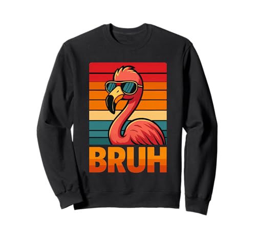 Lustiges Flamingo Bruh Shirt Retro Flamingo Grafik Herren Damen Sweatshirt Lustiges Flamingo Bruh Shirt Retro Flamingo Grafik Herren Damen Sweatshirt von Retro Flamingo Bruh in Sunglasses Flamingo Lovers