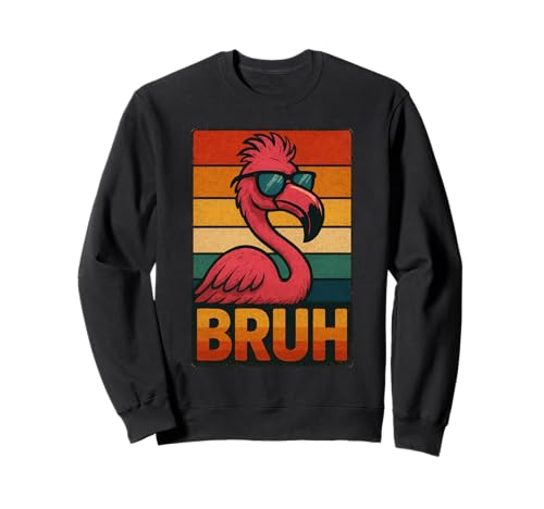 Lustiges Flamingo Bruh Shirt Retro Flamingo Grafik Herren Damen Sweatshirt Lustiges Flamingo Bruh Shirt Retro Flamingo Grafik Herren Damen Sweatshirt von Retro Flamingo Bruh in Sunglasses Flamingo Lovers