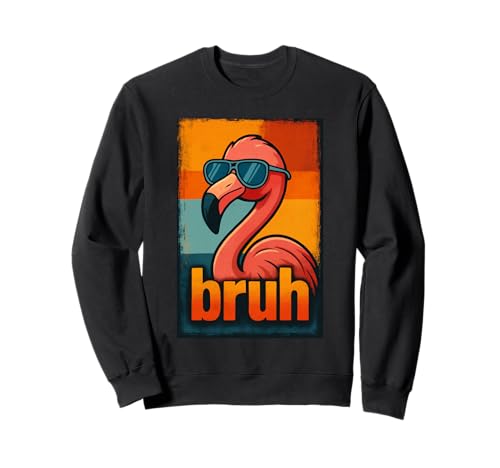 Lustiges Flamingo Bruh Shirt Retro Flamingo Grafik Herren Damen Sweatshirt Lustiges Flamingo Bruh Shirt Retro Flamingo Grafik Herren Damen Sweatshirt von Retro Flamingo Bruh in Sunglasses Flamingo Lovers