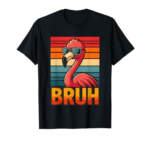 Lustiges Flamingo Bruh Shirt Retro Flamingo Grafik Herren Damen T-Shirt Lustiges Flamingo Bruh Shirt Retro Flamingo Grafik Herren Damen T-Shirt von Retro Flamingo Bruh in Sunglasses Flamingo Lovers