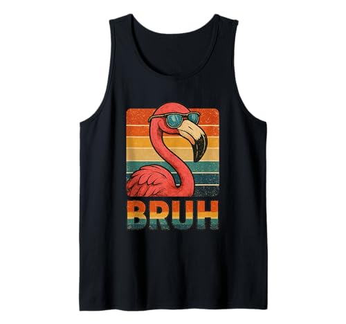 Lustiges Flamingo Bruh Shirt Retro Flamingo Grafik Herren Damen Tank Top Lustiges Flamingo Bruh Shirt Retro Flamingo Grafik Herren Damen Tank Top von Retro Flamingo Bruh in Sunglasses Flamingo Lovers