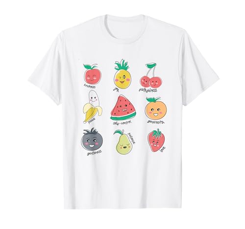 Fruit of Spirit Virtues Süße christliche Kinder aus Kawaii T-Shirt von Retro Fruit Of Spirit Wholesome Kids