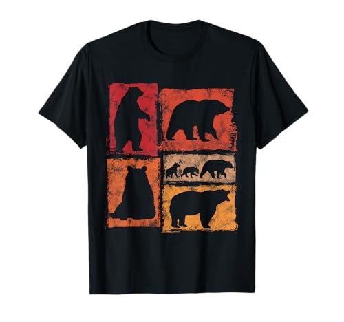 Vintage Bär Grafik Typische Bewegungen für Männer Frauen Kinder Retro T-Shirt Vintage Bär Grafik Typische Bewegungen für Männer Frauen Kinder Retro T-Shirt von Retro Funny Bear Designs for Men Women Kids