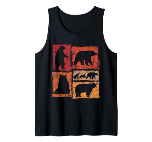 Vintage Bär Grafik Typische Bewegungen für Männer Frauen Kinder Retro Tank Top Vintage Bär Grafik Typische Bewegungen für Männer Frauen Kinder Retro Tank Top von Retro Funny Bear Designs for Men Women Kids