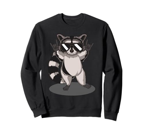 Retro Raccoon Music Gift Man Kids Women Funny Raccoon Sweatshirt Retro Raccoon Music Gift Man Kids Women Funny Raccoon Sweatshirt von Retro Funny Raccoon T-Shirt