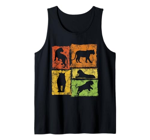 Retro Tigers 70er 80er Jahre Stil Grafik Herren Damen Kinder Vintage Tank Top Retro Tigers 70er 80er Jahre Stil Grafik Herren Damen Kinder Vintage Tank Top von Retro Funny Tiger Designs For Men Women Kids
