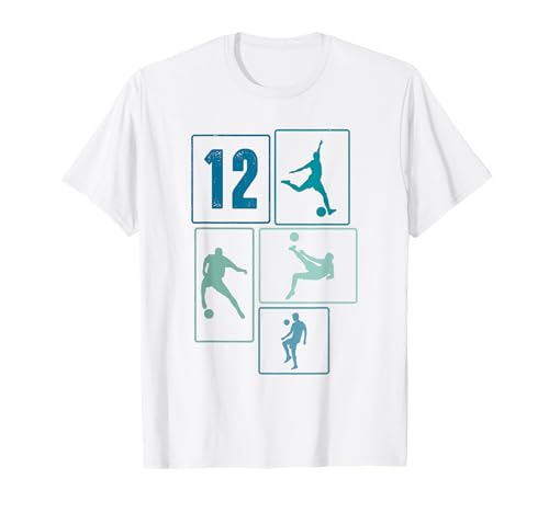 12. Geburtstag Fußball Spieler 12 Jahre Jungs Fussballer T-Shirt 12. Geburtstag Fußball Spieler 12 Jahre Jungs Fussballer T-Shirt von Retro Fußball Geburtstag Jungs Männer Geschenk