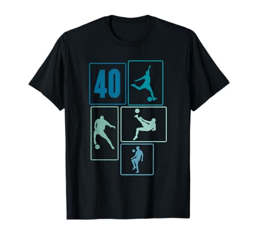 40. Geburtstag Fußball Spieler 40 Jahre Männer Fussballer T-Shirt 40. Geburtstag Fußball Spieler 40 Jahre Männer Fussballer T-Shirt von Retro Fußball Geburtstag Jungs Männer Geschenk