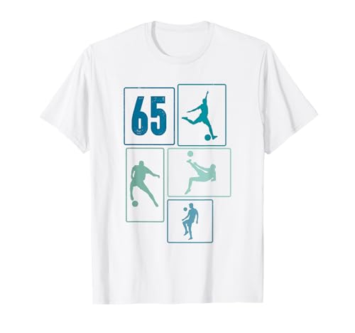 65. Geburtstag Fußball Spieler 65 Jahre Männer Fussballer T-Shirt 65. Geburtstag Fußball Spieler 65 Jahre Männer Fussballer T-Shirt von Retro Fußball Geburtstag Jungs Männer Geschenk