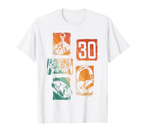 30. Geburtstag Männer Gamer Zocker 30 Jahre Video Spieler T-Shirt 30. Geburtstag Männer Gamer Zocker 30 Jahre Video Spieler T-Shirt von Retro Gamer Geburtstag Jungs Männer Geschenk