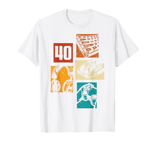 40. Geburtstag Männer Gamer Zocker 40 Jahre Video Spieler T-Shirt 40. Geburtstag Männer Gamer Zocker 40 Jahre Video Spieler T-Shirt von Retro Gamer Geburtstag Jungs Männer Geschenk