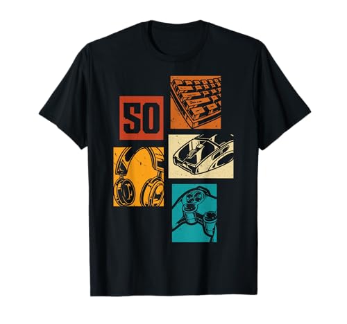 50. Geburtstag Männer Gamer Zocker 50 Jahre Video Spieler T-Shirt 50. Geburtstag Männer Gamer Zocker 50 Jahre Video Spieler T-Shirt von Retro Gamer Geburtstag Jungs Männer Geschenk
