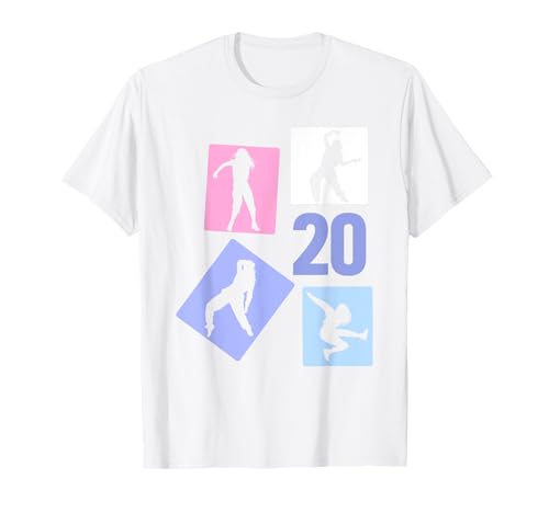 20. Geburtstag Hip Hop 20 Jahre Frauen Tänzerin Retro T-Shirt von Retro Geburstag Hip Hop Geschenk Mädchen Frauen