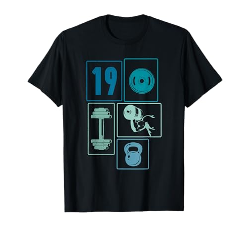 19. Geburtstag Body Building 19 Jahre Männer Retro Gymrat T-Shirt 19. Geburtstag Body Building 19 Jahre Männer Retro Gymrat T-Shirt von Retro Geburtstag Body Building Männer Geschenk