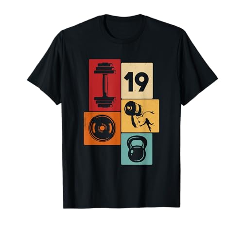 19. Geburtstag Body Building 19 Jahre Männer Retro Gymrat T-Shirt 19. Geburtstag Body Building 19 Jahre Männer Retro Gymrat T-Shirt von Retro Geburtstag Body Building Männer Geschenk