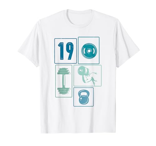 19. Geburtstag Body Building 19 Jahre Männer Retro Gymrat T-Shirt 19. Geburtstag Body Building 19 Jahre Männer Retro Gymrat T-Shirt von Retro Geburtstag Body Building Männer Geschenk