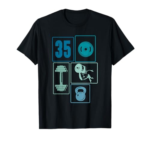 35. Geburtstag Body Building 35 Jahre Männer Retro Gymrat T-Shirt 35. Geburtstag Body Building 35 Jahre Männer Retro Gymrat T-Shirt von Retro Geburtstag Body Building Männer Geschenk