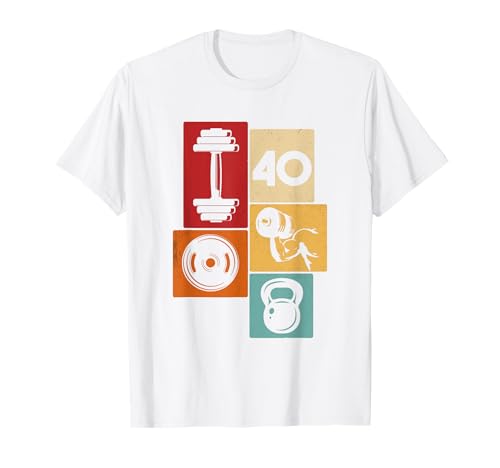 40. Geburtstag Body Building 40 Jahre Männer Retro Gymrat T-Shirt 40. Geburtstag Body Building 40 Jahre Männer Retro Gymrat T-Shirt von Retro Geburtstag Body Building Männer Geschenk