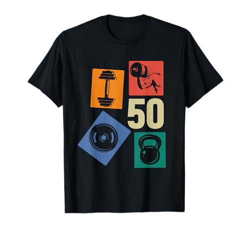 50. Geburtstag Body Building 50 Jahre Männer Retro Gymrat T-Shirt 50. Geburtstag Body Building 50 Jahre Männer Retro Gymrat T-Shirt von Retro Geburtstag Body Building Männer Geschenk