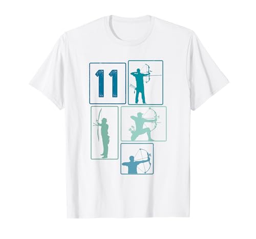 11. Geburtstag Bogenschießen 11 Jahre Jungs Retro T-Shirt 11. Geburtstag Bogenschießen 11 Jahre Jungs Retro T-Shirt von Retro Geburtstag Bogenschießen Jungs Mann Geschenk