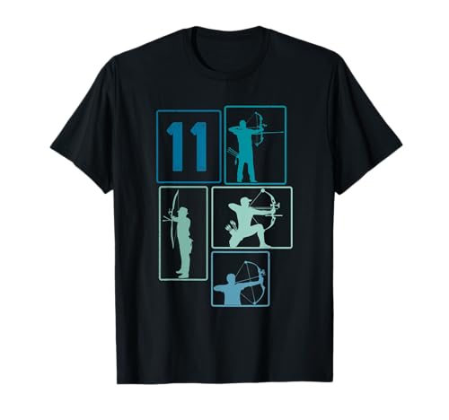 11. Geburtstag Bogenschießen 11 Jahre Jungs Retro T-Shirt 11. Geburtstag Bogenschießen 11 Jahre Jungs Retro T-Shirt von Retro Geburtstag Bogenschießen Jungs Mann Geschenk
