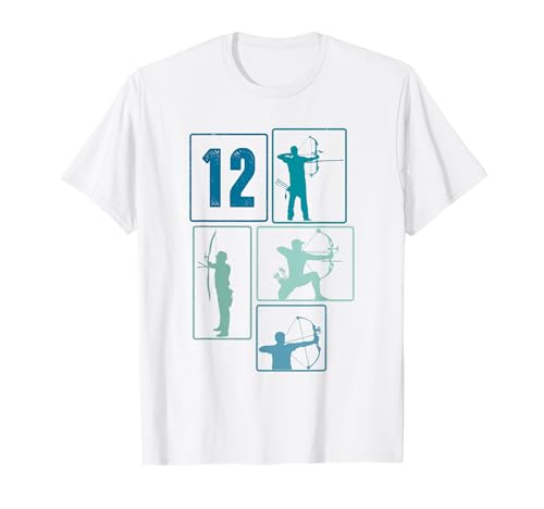 12. Geburtstag Bogenschießen 12 Jahre Jungs Retro T-Shirt 12. Geburtstag Bogenschießen 12 Jahre Jungs Retro T-Shirt von Retro Geburtstag Bogenschießen Jungs Mann Geschenk
