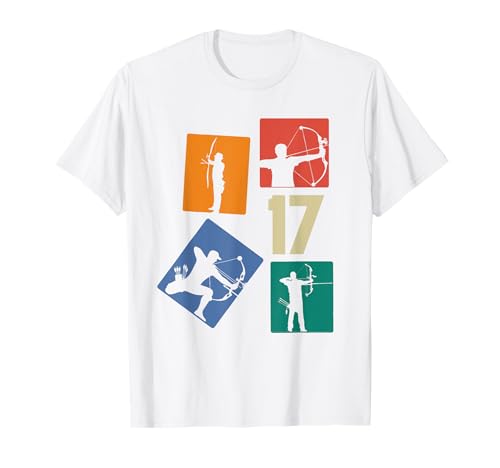 17. Geburtstag Bogenschießen 17 Jahre Jungs Retro T-Shirt 17. Geburtstag Bogenschießen 17 Jahre Jungs Retro T-Shirt von Retro Geburtstag Bogenschießen Jungs Mann Geschenk