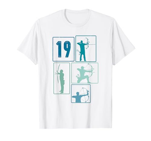 19. Geburtstag Bogenschießen 19 Jahre Männer Retro T-Shirt 19. Geburtstag Bogenschießen 19 Jahre Männer Retro T-Shirt von Retro Geburtstag Bogenschießen Jungs Mann Geschenk