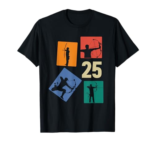 25. Geburtstag Bogenschießen 25 Jahre Männer Retro T-Shirt 25. Geburtstag Bogenschießen 25 Jahre Männer Retro T-Shirt von Retro Geburtstag Bogenschießen Jungs Mann Geschenk