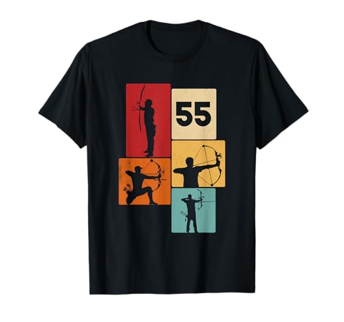 55. Geburtstag Bogenschießen 55 Jahre Männer Retro T-Shirt 55. Geburtstag Bogenschießen 55 Jahre Männer Retro T-Shirt von Retro Geburtstag Bogenschießen Jungs Mann Geschenk
